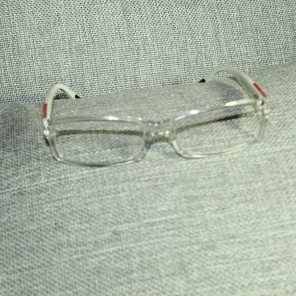 Prada VSP 10A Clear Front White Ear Piece Prescription Glasses Frames Only - Picture 3 of 8